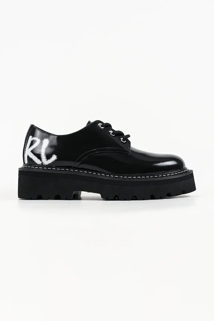 Karl Lagerfeld половинки обувки дамски от кожа Kyla черни KL43426