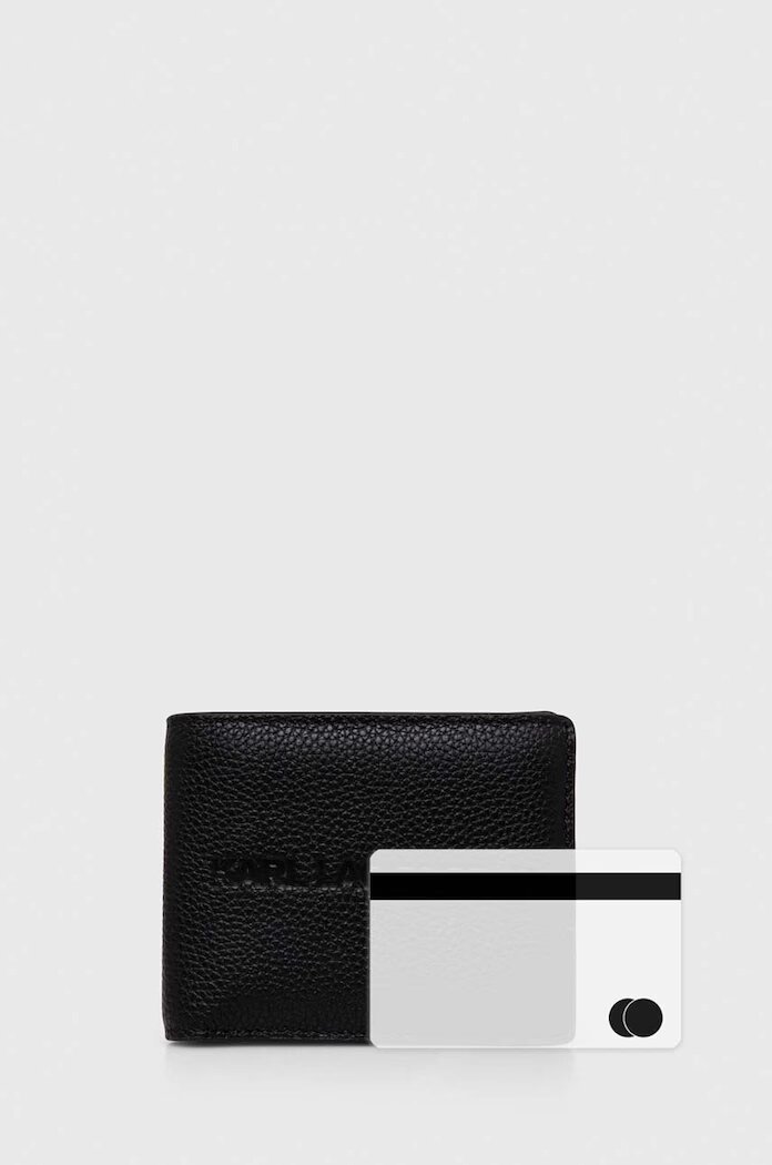 Karl Lagerfeld Портмоне мъжки в черно