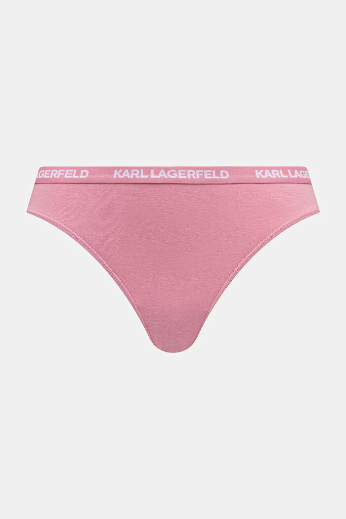 Karl Lagerfeld прашки дамски от памук с еластан 7 броя розови B1W47016