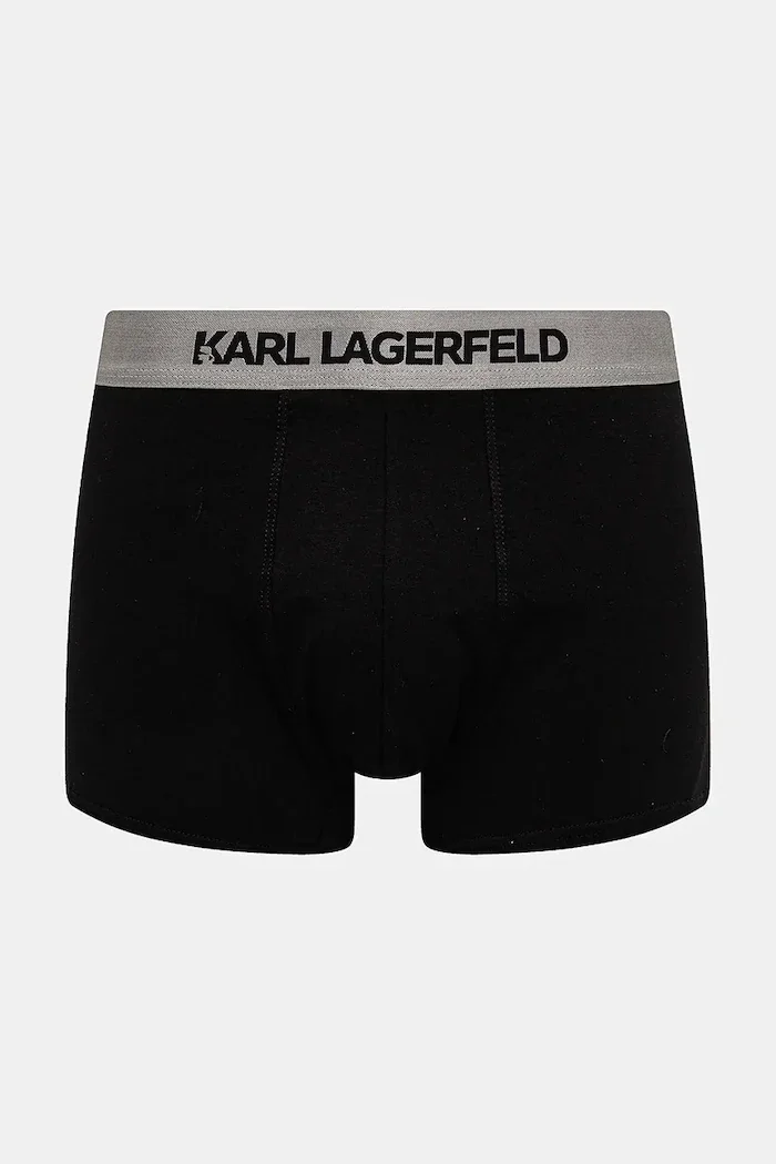 Karl Lagerfeld прилепнали боксерки мъжки от памук с еластан 3 броя сиви A1M47020