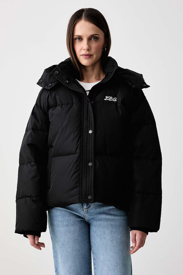 Karl Lagerfeld пухено яке дамско черно B3W15002