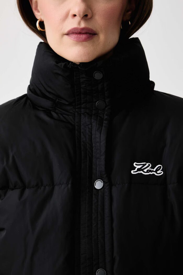 Karl Lagerfeld пухено яке дамско черно B3W15002