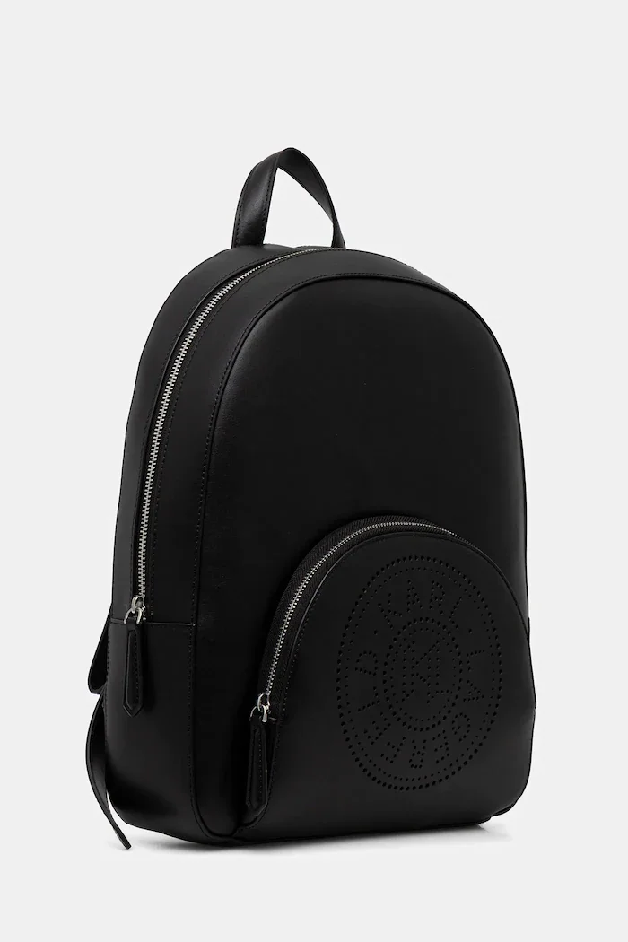 Karl Lagerfeld Раница K/CIRCLE дамска в черно голям размер с изчистен дизайн B1W30073