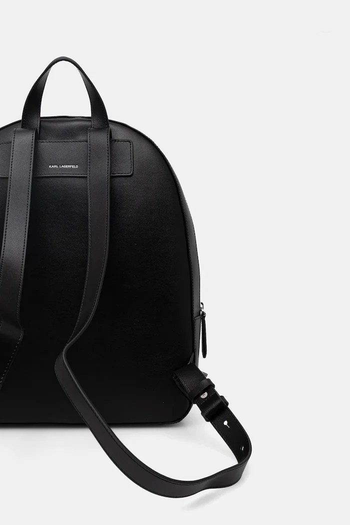 Karl Lagerfeld Раница K/CIRCLE дамска в черно голям размер с изчистен дизайн B1W30073