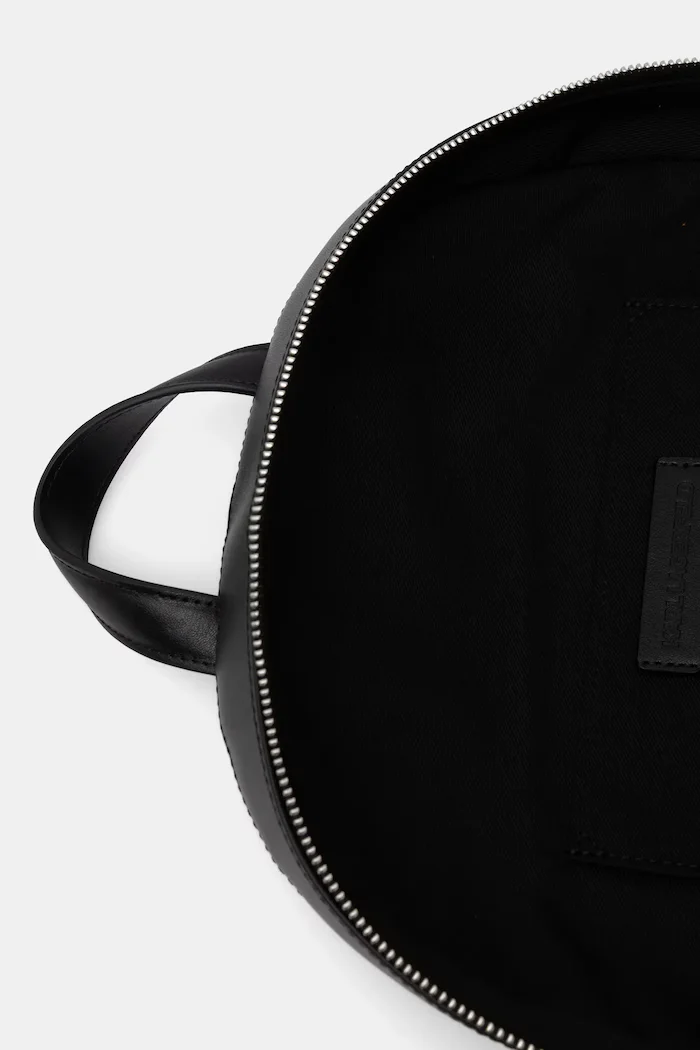 Karl Lagerfeld Раница K/CIRCLE дамска в черно голям размер с изчистен дизайн B1W30073