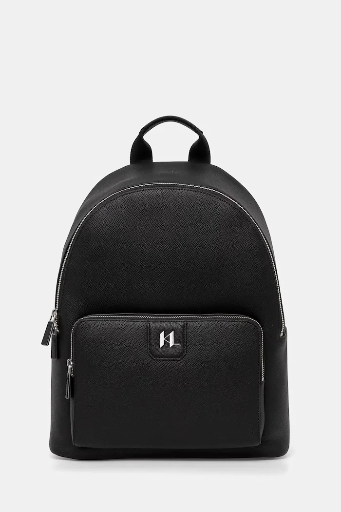 Karl Lagerfeld Раница K/MONOGRAM в черно голям размер с изчистен дизайн A1M30096