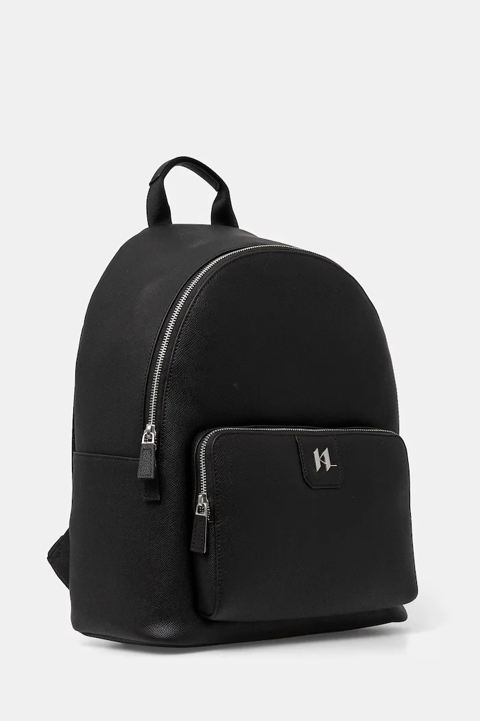 Karl Lagerfeld Раница K/MONOGRAM в черно голям размер с изчистен дизайн A1M30096