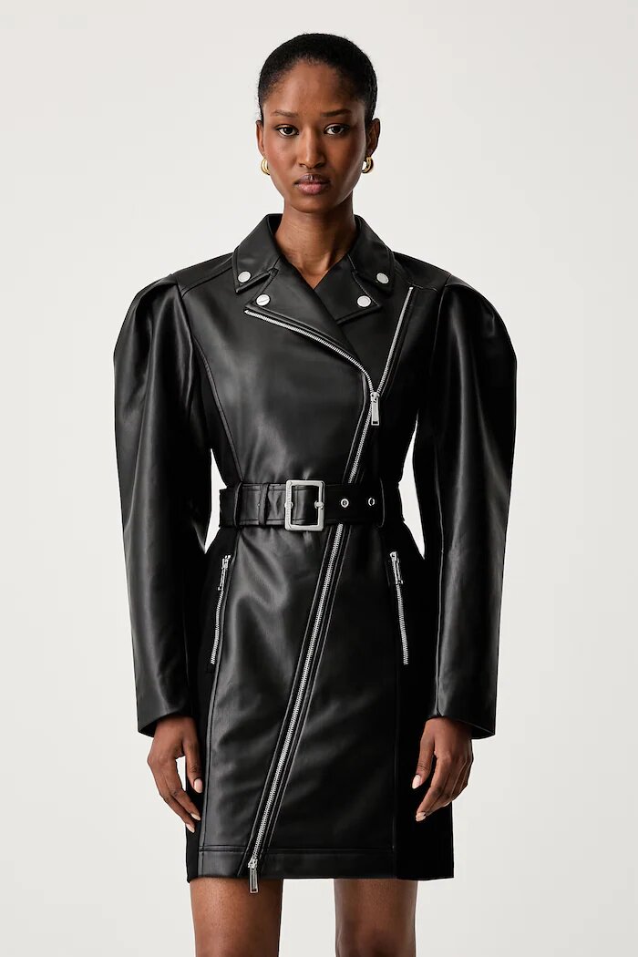 Karl Lagerfeld рокля черна с изчистена шарка B3W13001