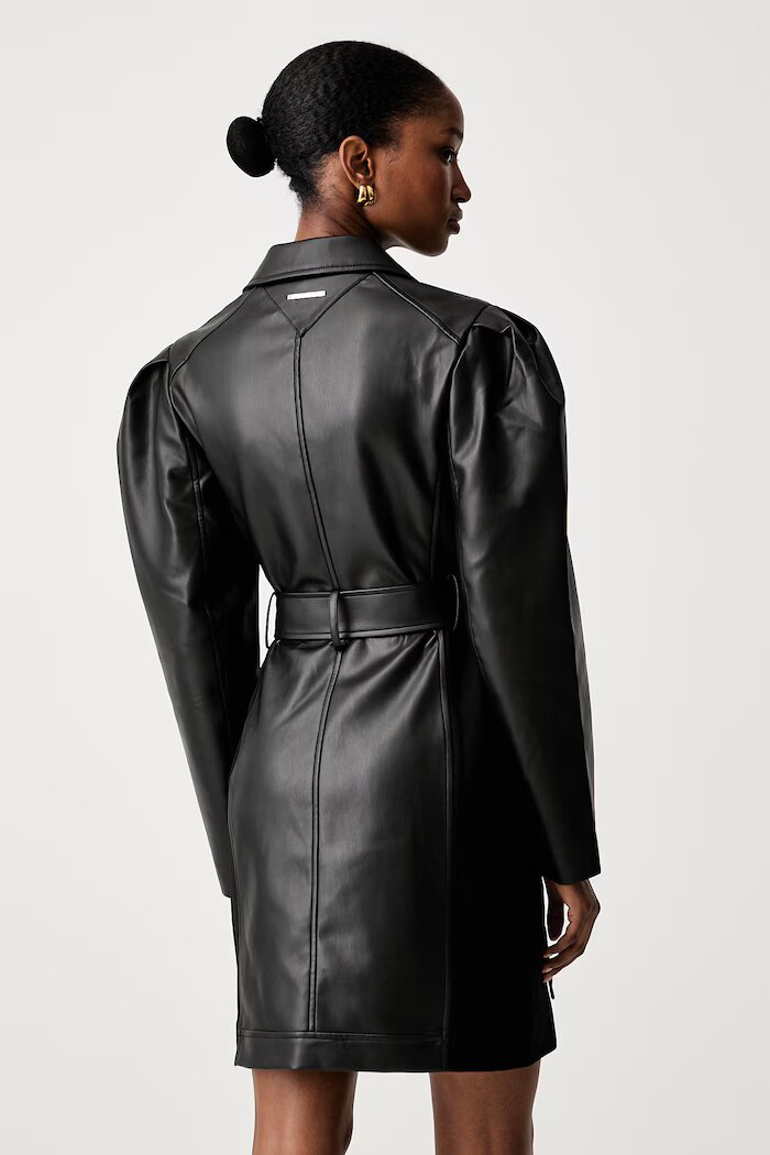 Karl Lagerfeld рокля черна с изчистена шарка B3W13001