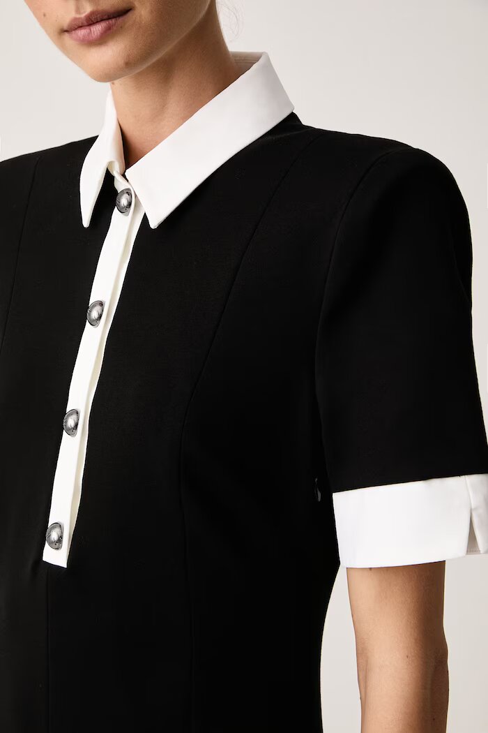 Karl Lagerfeld рокля с вискоза черна B4W13018