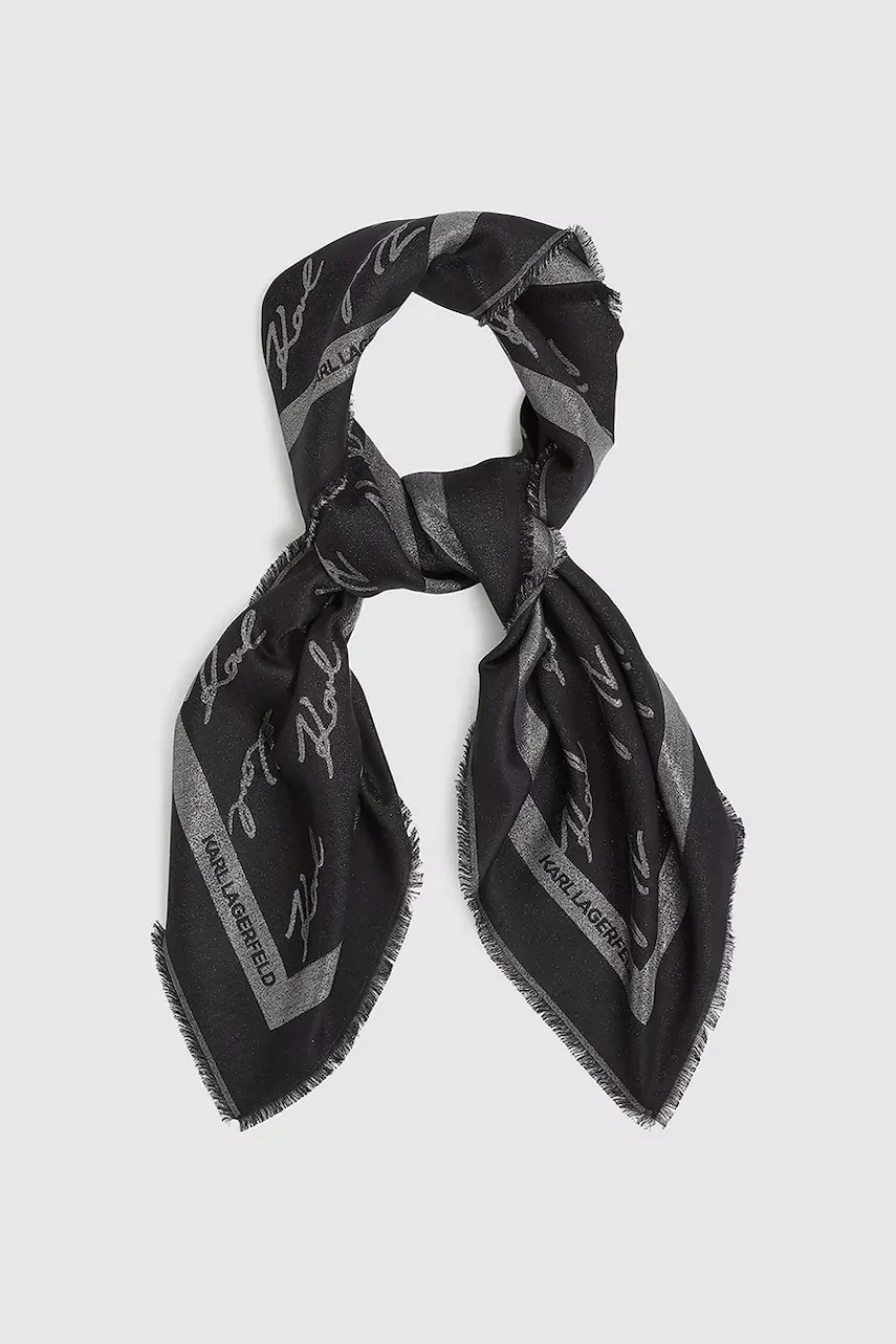 Karl Lagerfeld Шалче с коприна K/SIGNATURE