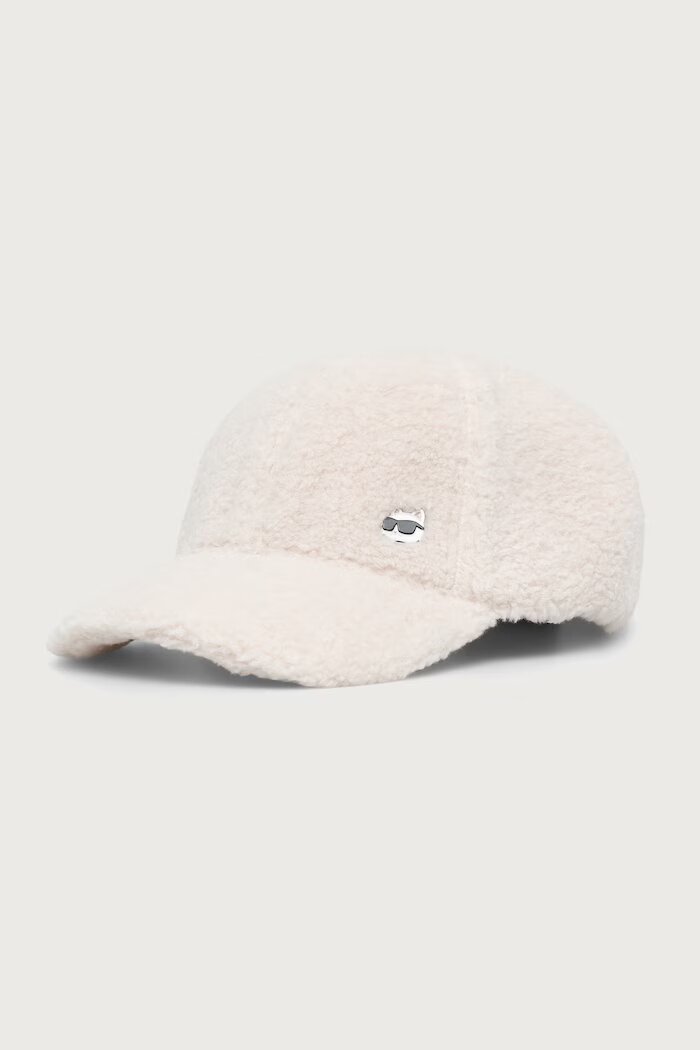 Karl Lagerfeld шапка с козирка бежова B4W33106