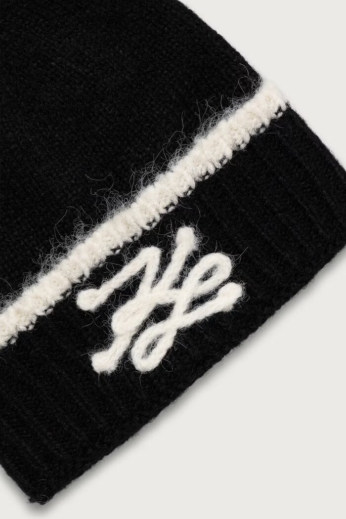 Karl Lagerfeld шапка с вълна черна B4W33003