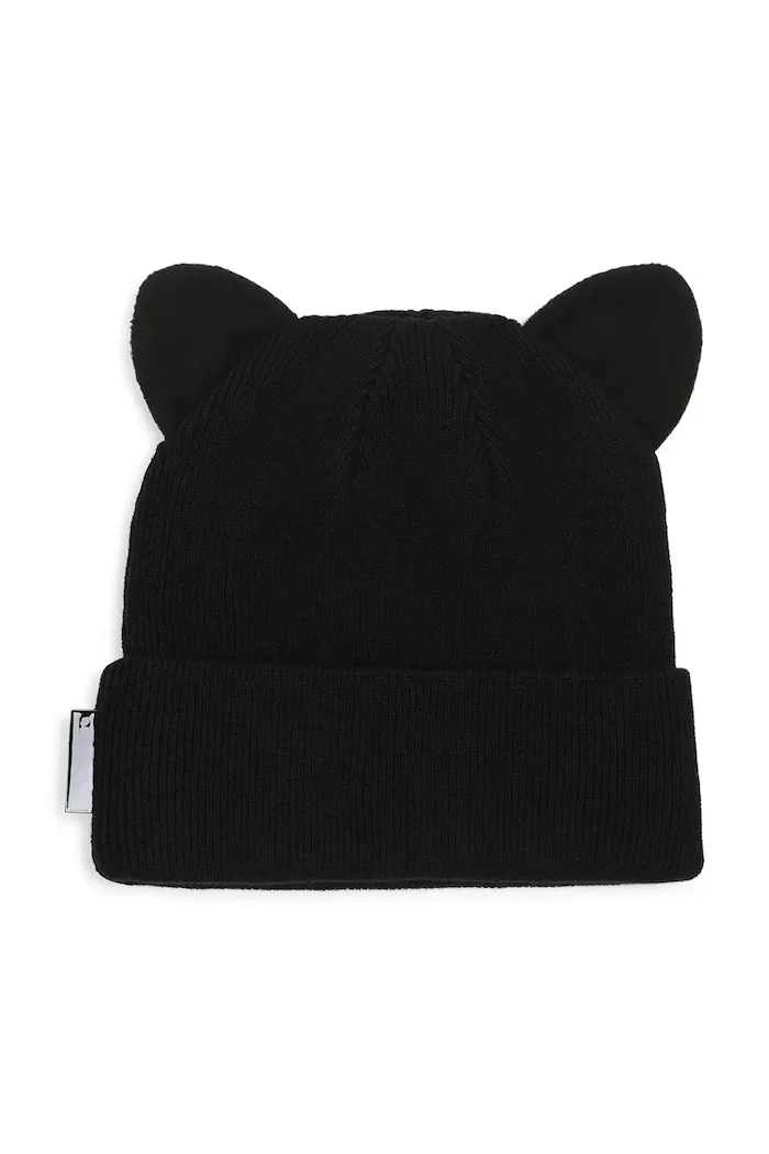 Karl Lagerfeld шапка за деца от памучна материя черна Z31424