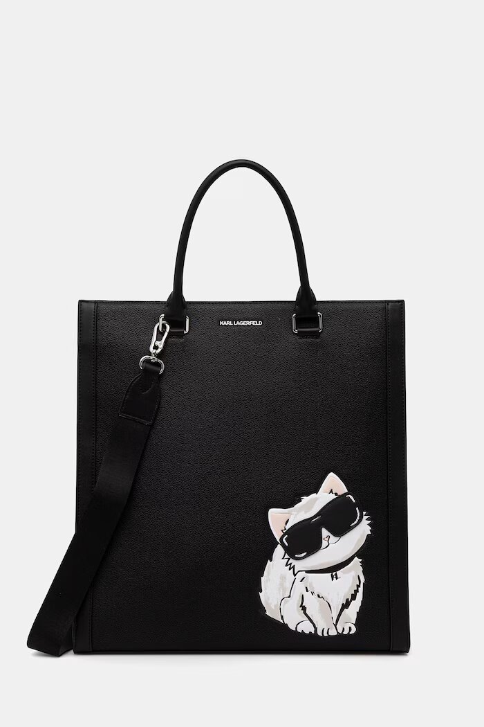 Karl Lagerfeld шопинг чанта дамска IKON черна B3W30338