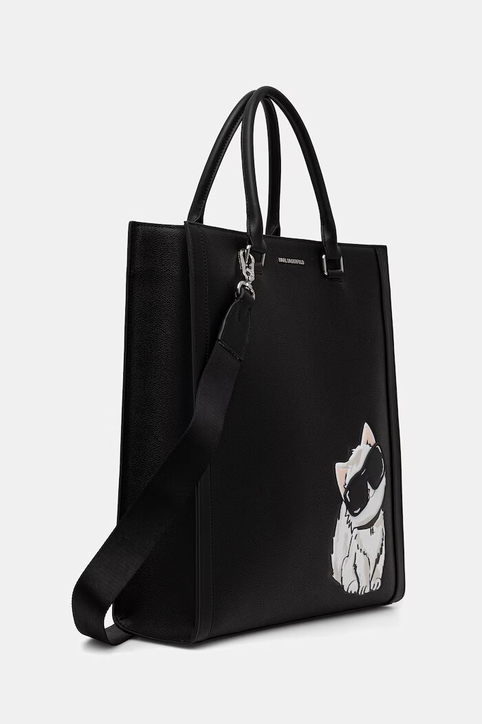 Karl Lagerfeld шопинг чанта дамска IKON черна B3W30338