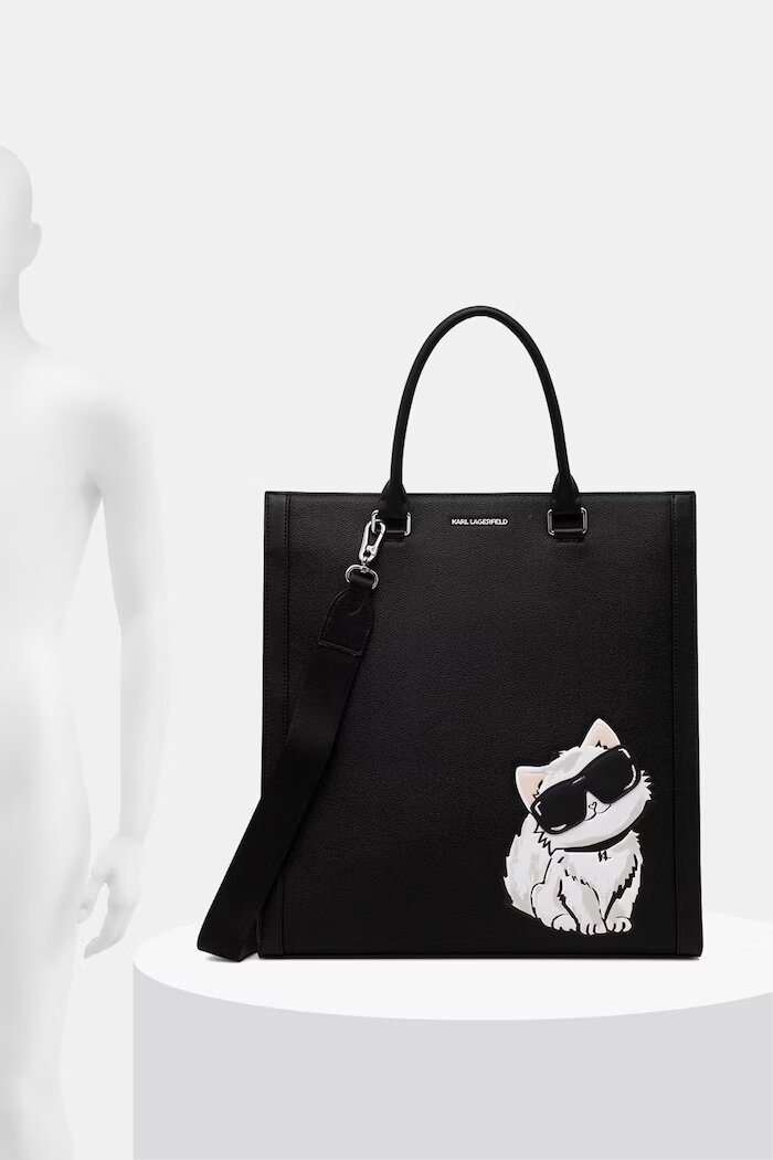 Karl Lagerfeld шопинг чанта дамска IKON черна B3W30338