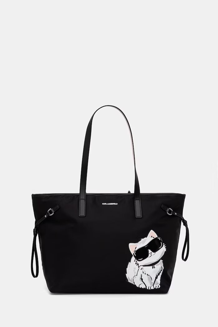 Karl Lagerfeld шопинг чанта дамска IKON черна B3W30350