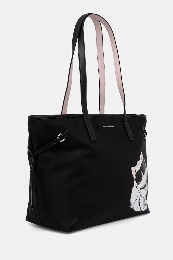 Karl Lagerfeld шопинг чанта дамска IKON черна B3W30350