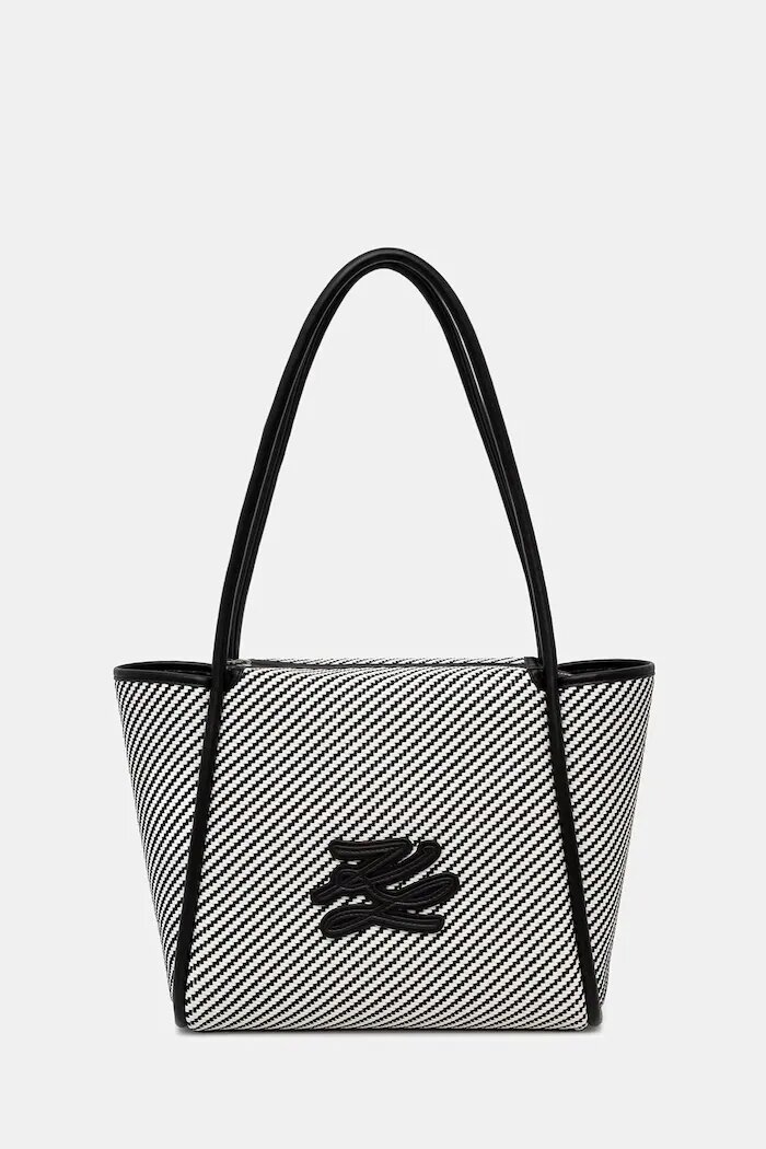 Karl Lagerfeld шопинг чанта дамска K/AUTOGRAPH бяла B3W30313