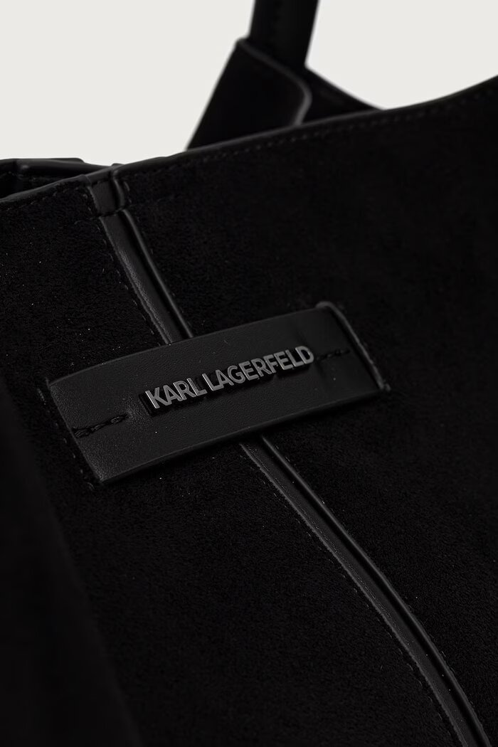 Karl Lagerfeld шопинг чанта дамска K/PIERCED черна B4W30359