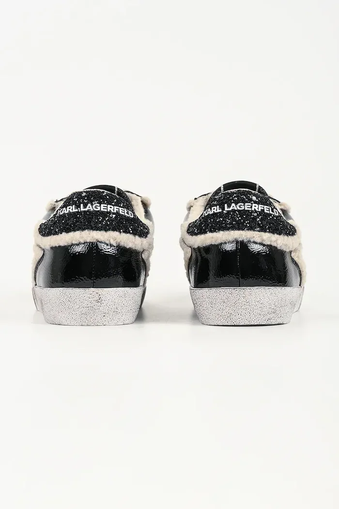 Karl Lagerfeld Skool ниски кецове дамски черни ниски KL60130L