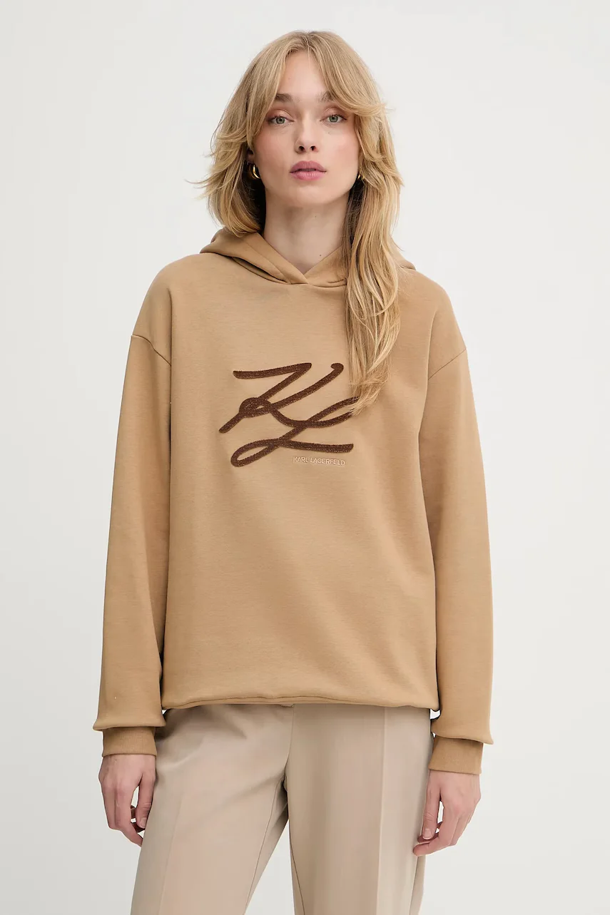 Karl Lagerfeld Суичър AUTOGRAPH HOODIE