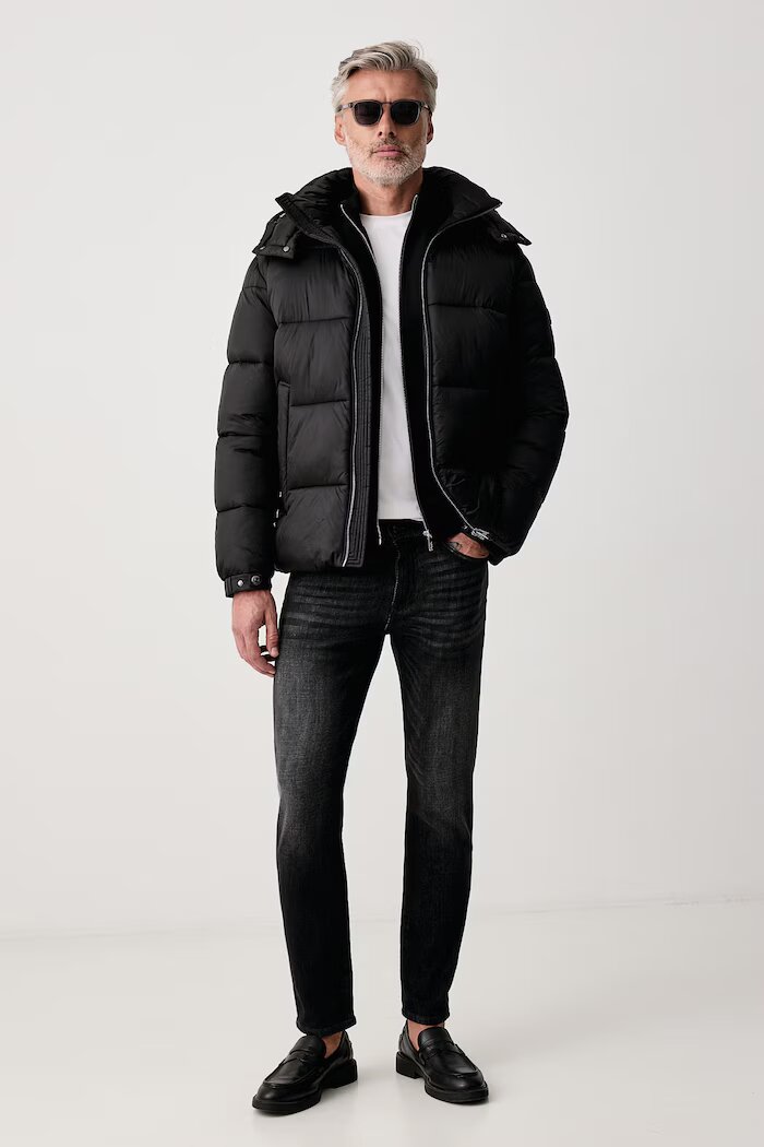 Karl Lagerfeld суичър с цип мъжки черен 564902.705014