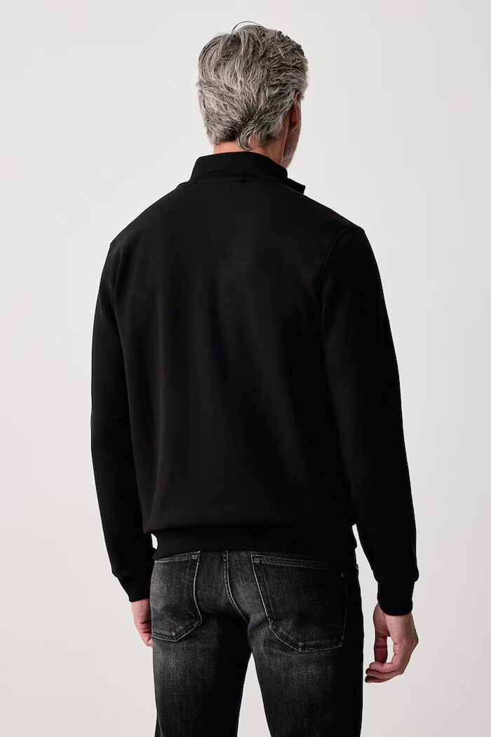Karl Lagerfeld суичър с цип мъжки черен 564902.705014