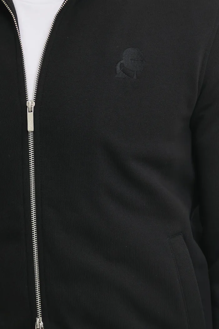 Karl Lagerfeld Суичър в черно с изчистен дизайн 500900.705750