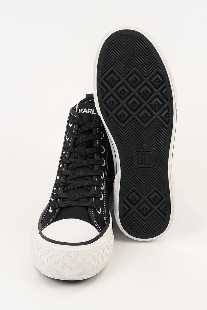 Karl Lagerfeld Високи кецове KAMPUS MAX III в черно KL60655