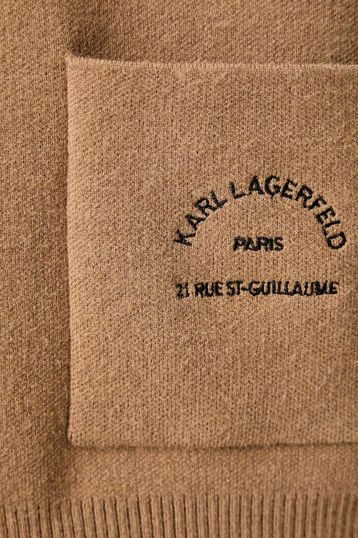 Karl Lagerfeld жилетка дамска с вискоза бежова B4W18036