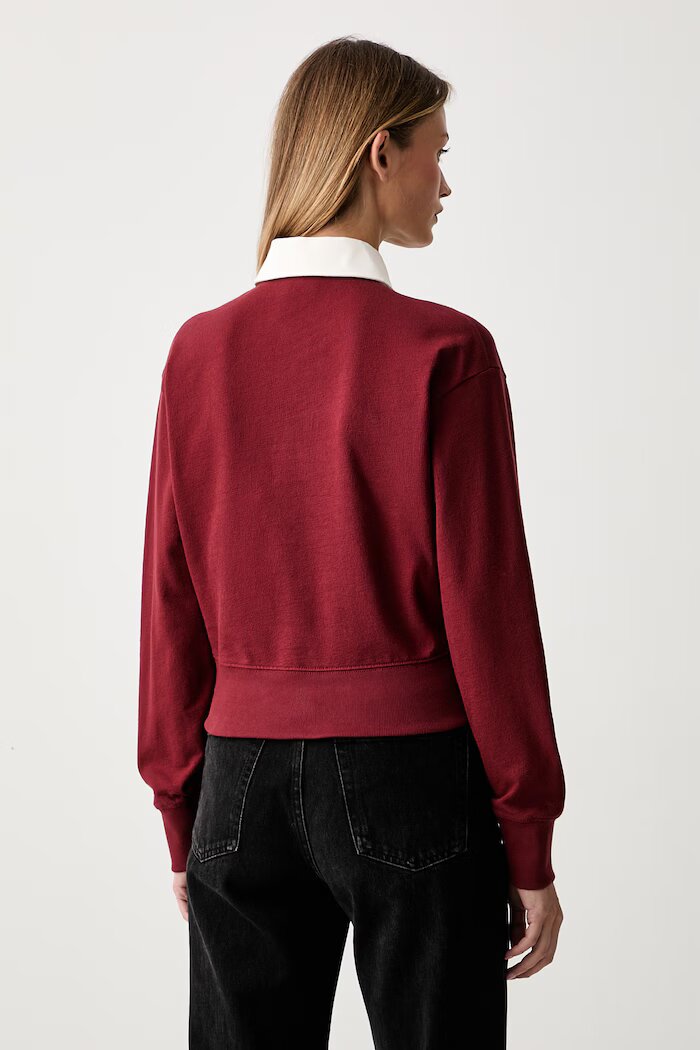 Kenzo блуза дамска от памук бордо FG62PO5504SU