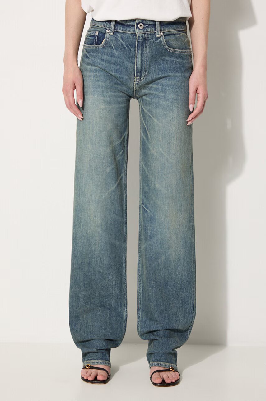 Kenzo Дънки Asagao Regular Waist Fit Jeans