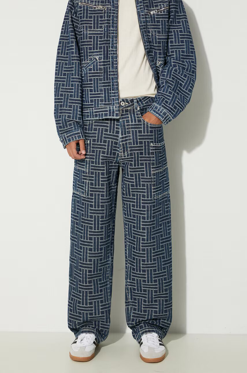 Kenzo Дънки Cargo Monkey Fit Jeans Weave