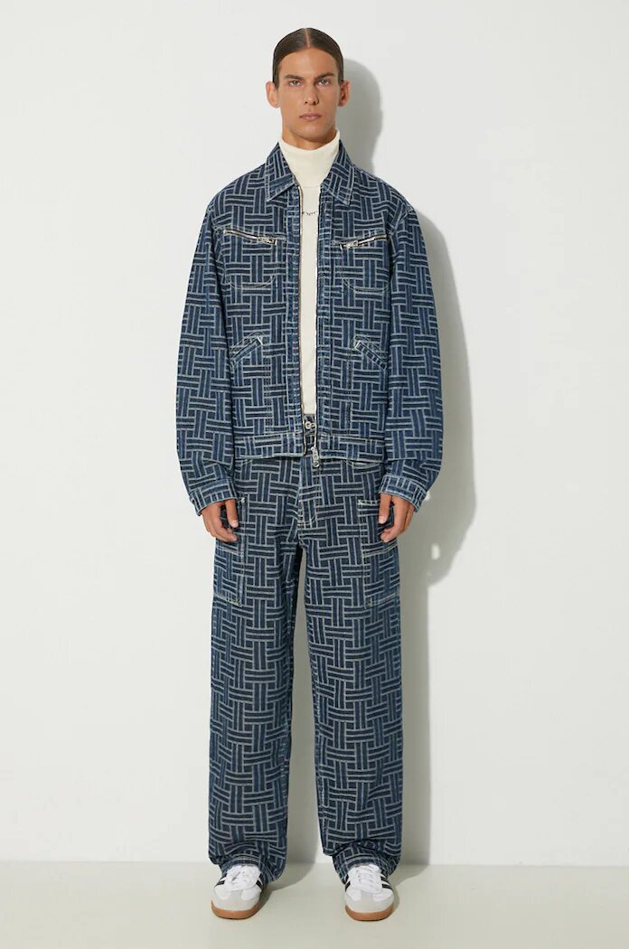 Kenzo Дънки Cargo Monkey Fit Jeans Weave FE65DP4086J2.DD