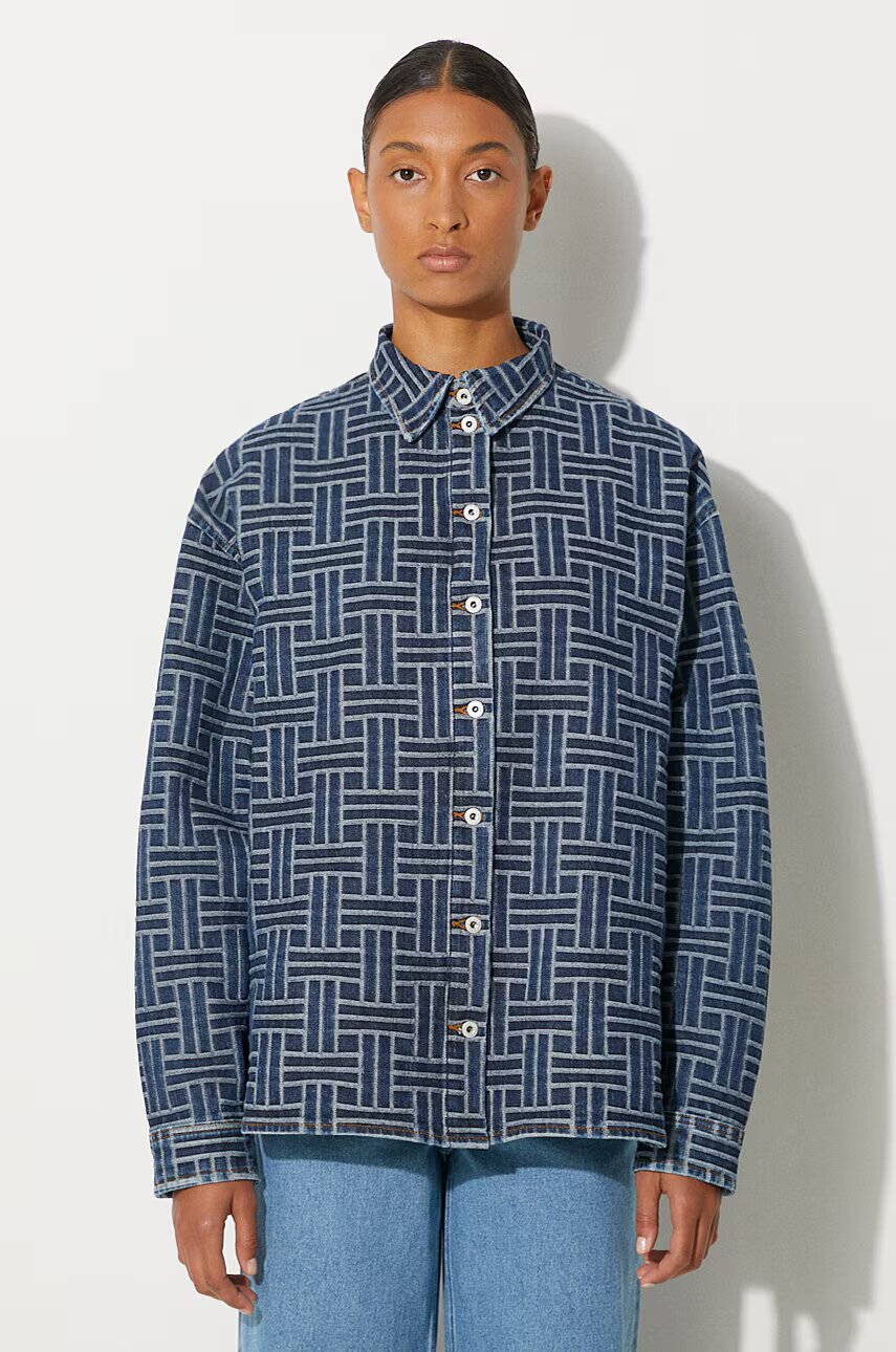 Kenzo Дънкова риза Dropped Shoulders Shirt