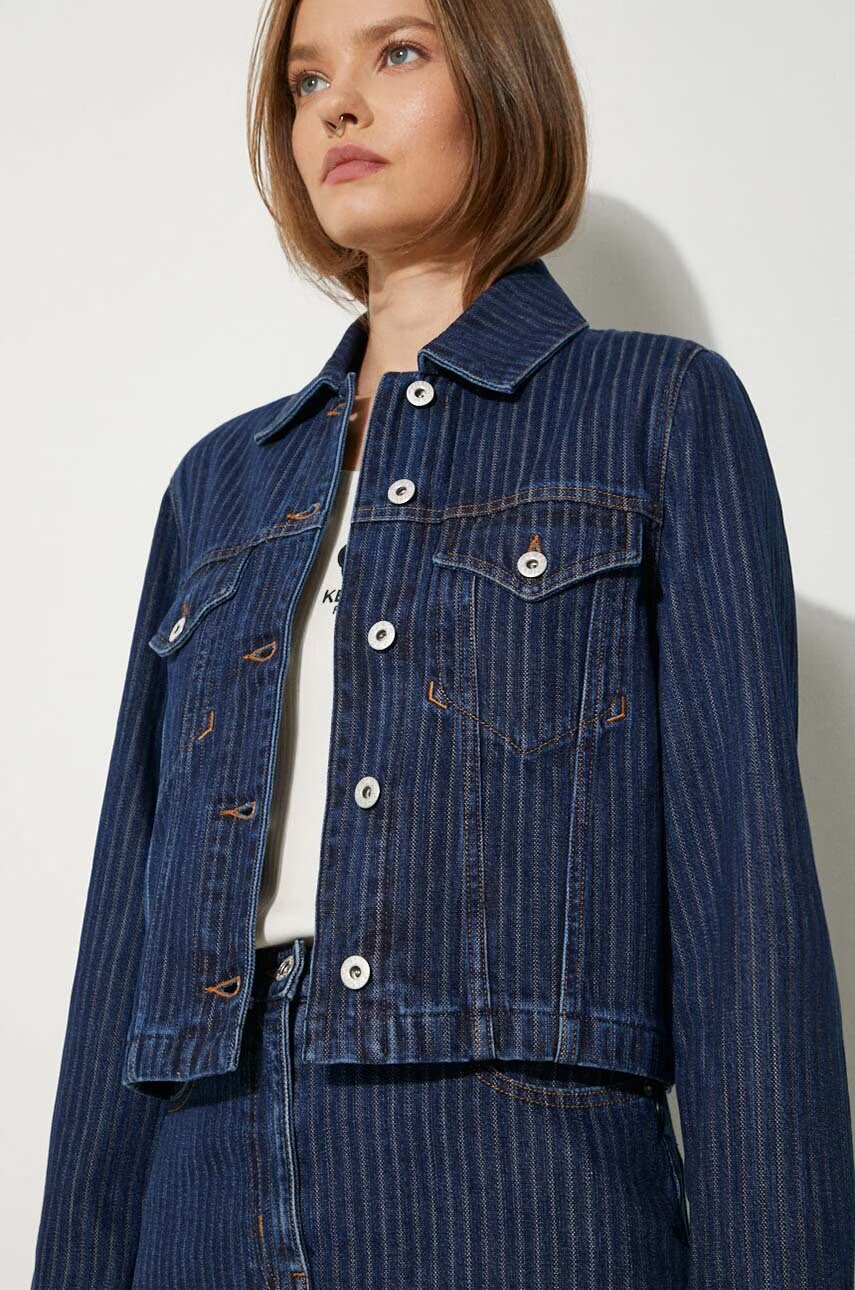 Kenzo Дънково яке Trucker Jacket Stripped
