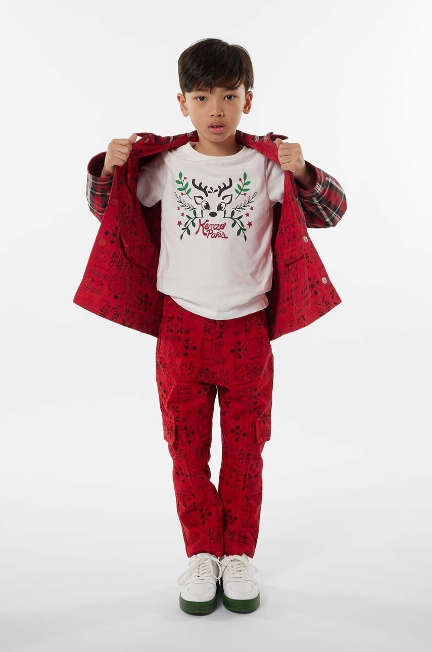 Kenzo Kids Детска памучна тениска