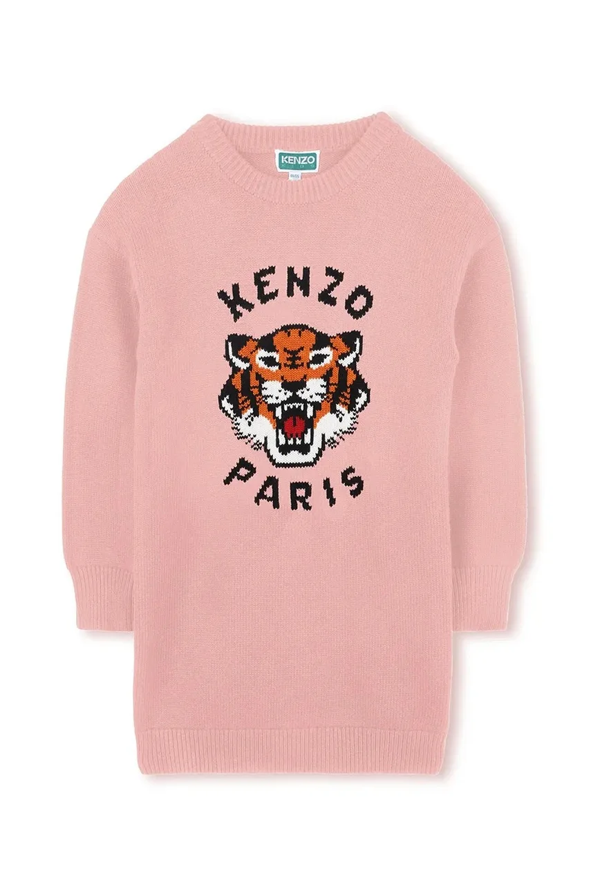 Kenzo Kids Детска рокля с вълна