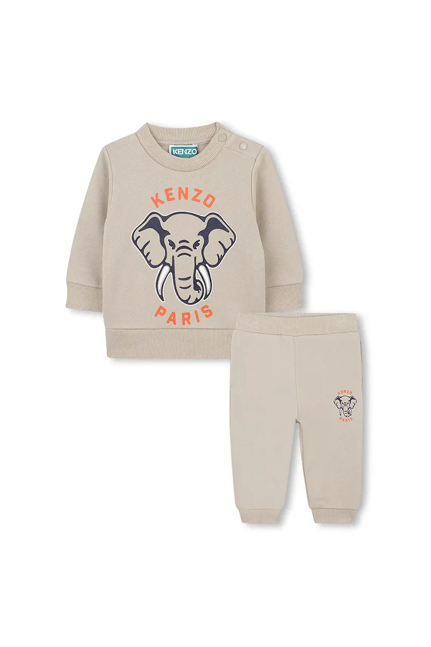 Kenzo Kids Детски памучен анцуг