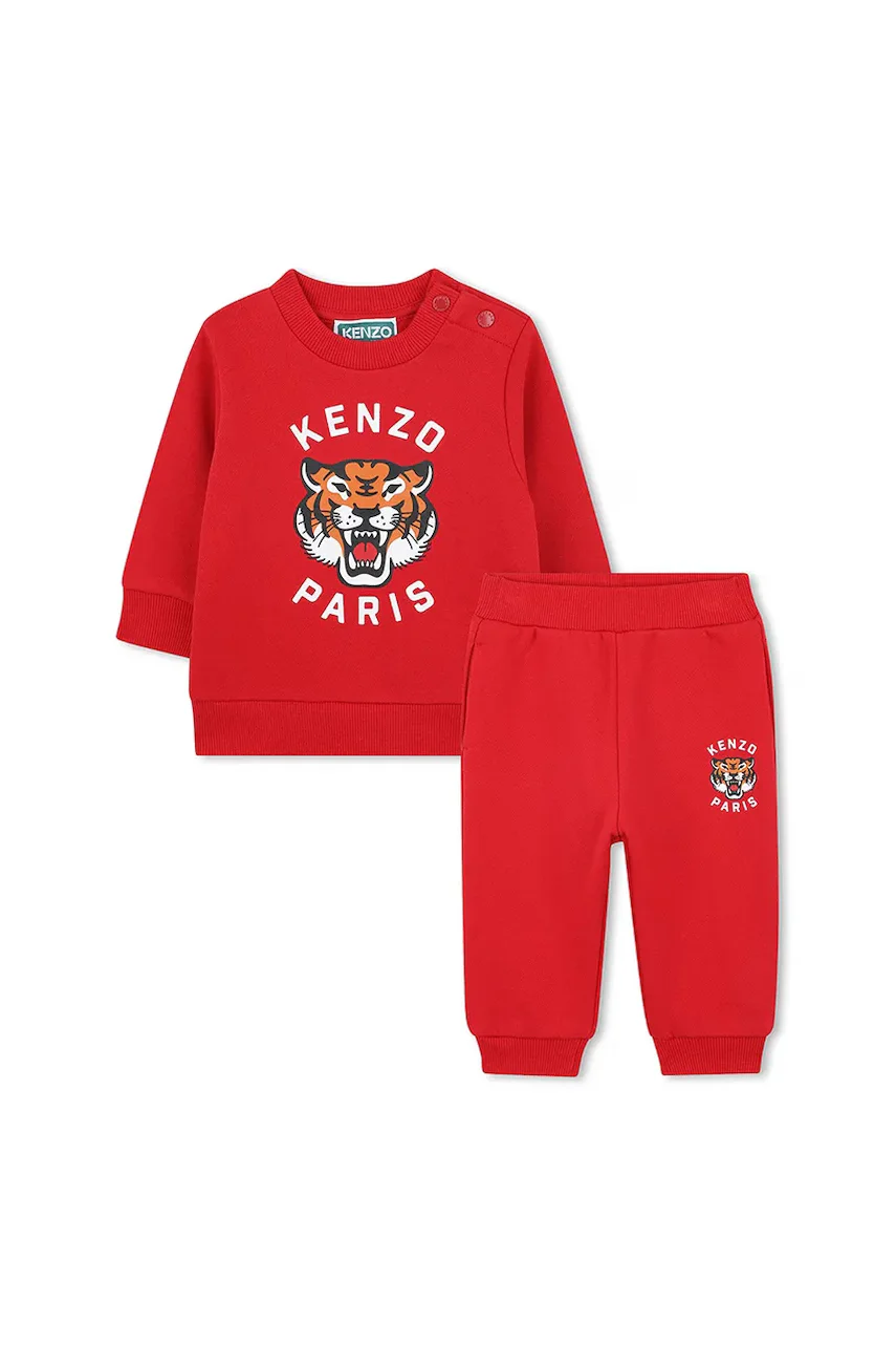 Kenzo Kids Детски памучен анцуг