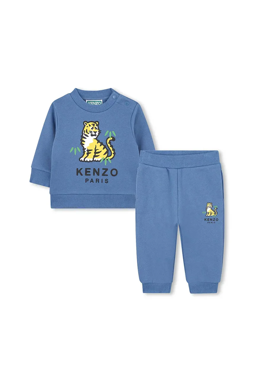 Kenzo Kids Детски памучен анцуг
