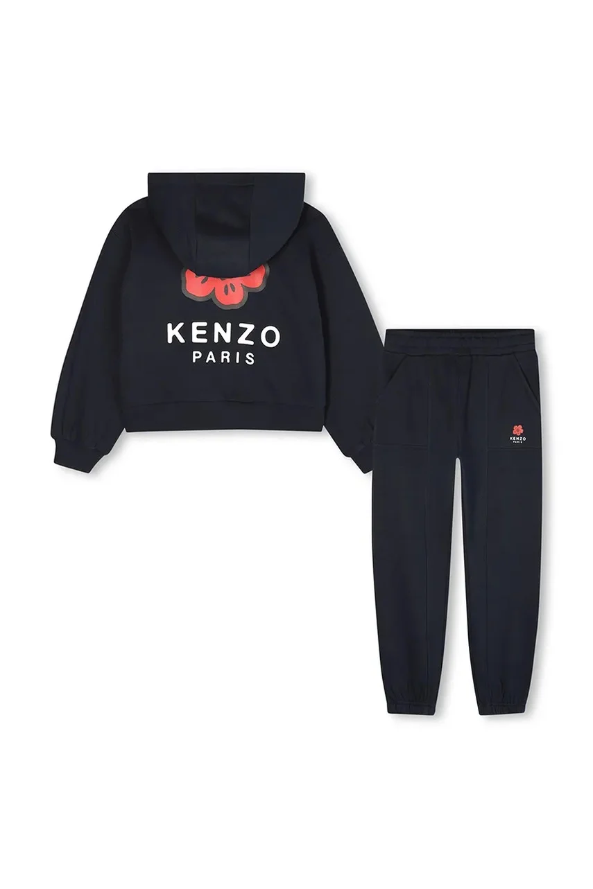 Kenzo Kids Детски памучен анцуг
