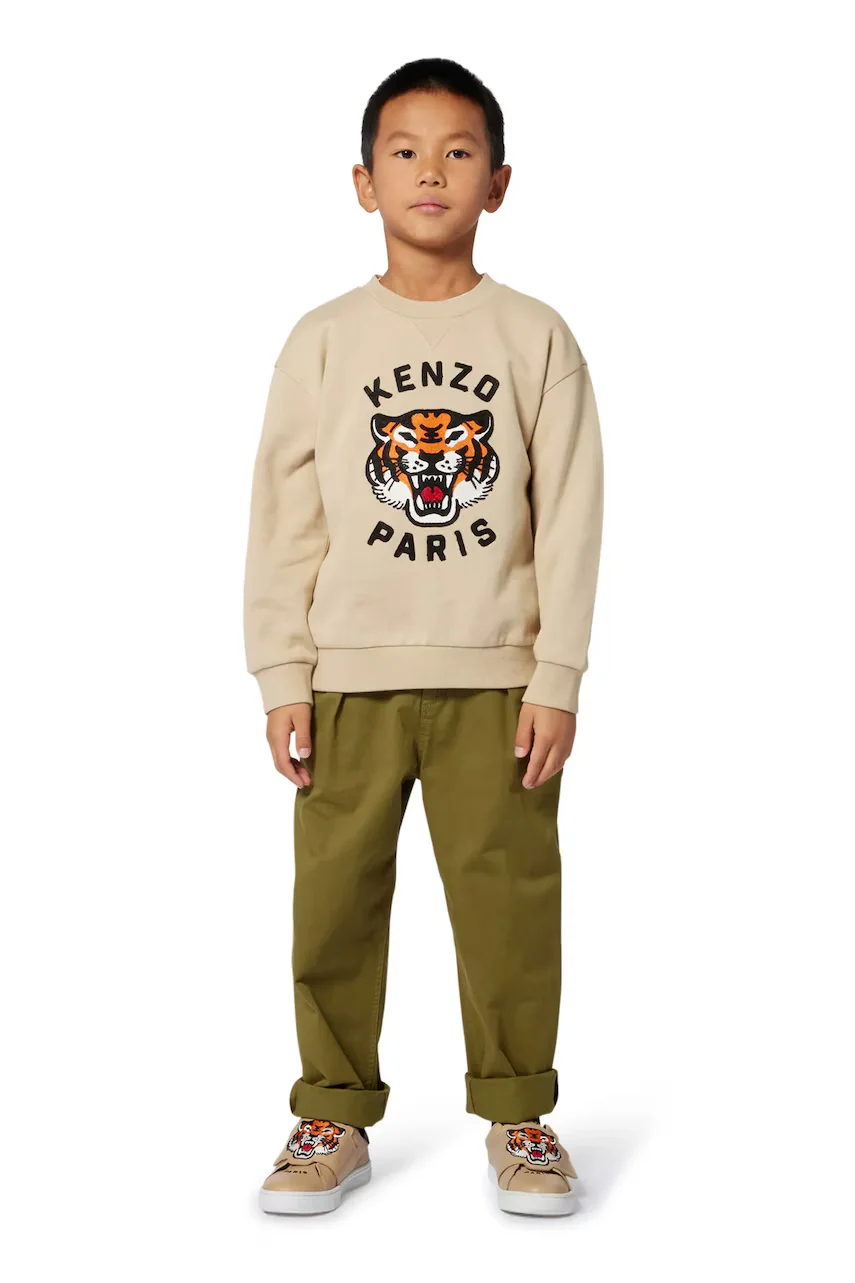Kenzo Kids Детски памучен суичър