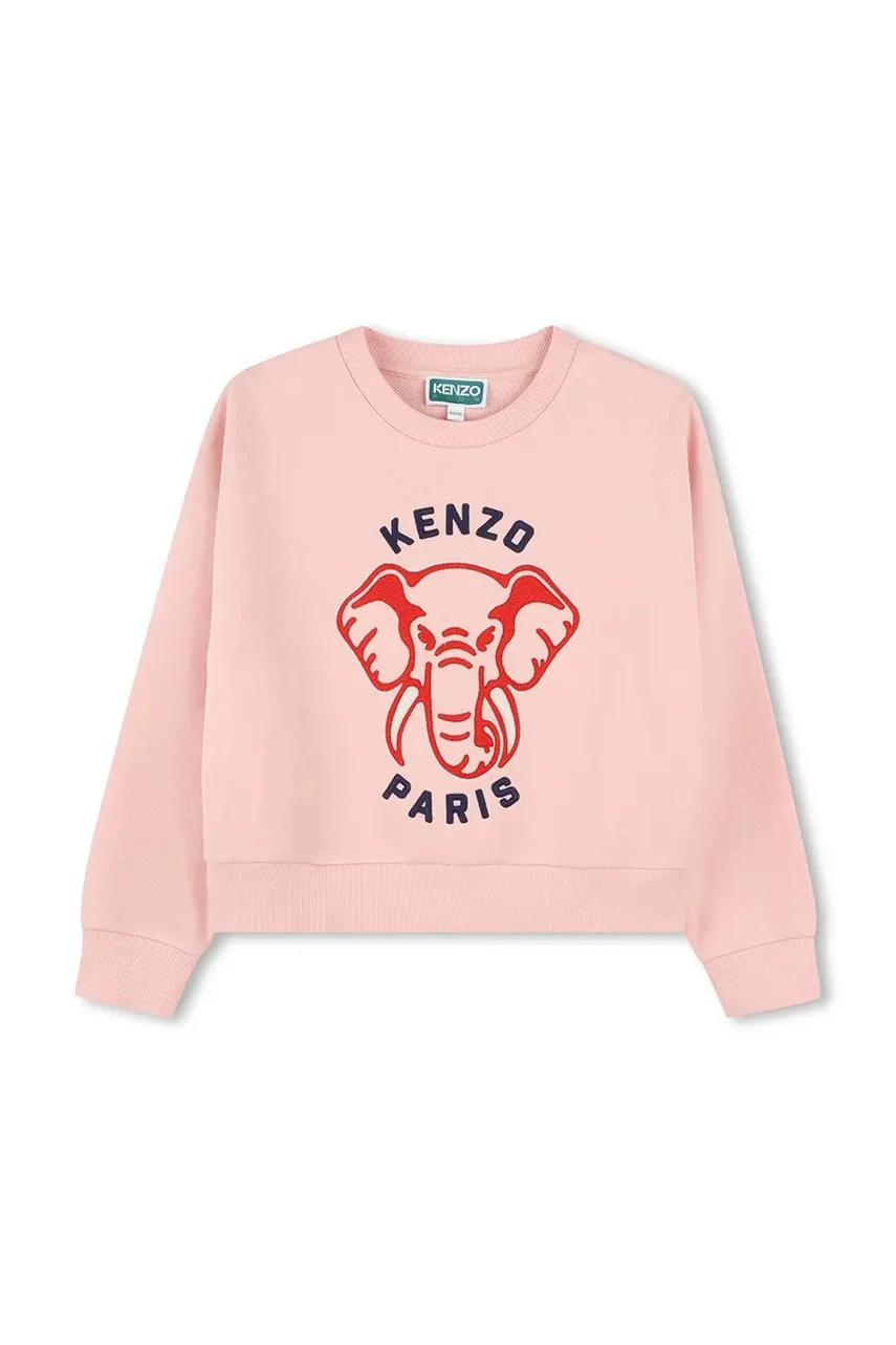 Kenzo Kids Детски памучен суичър