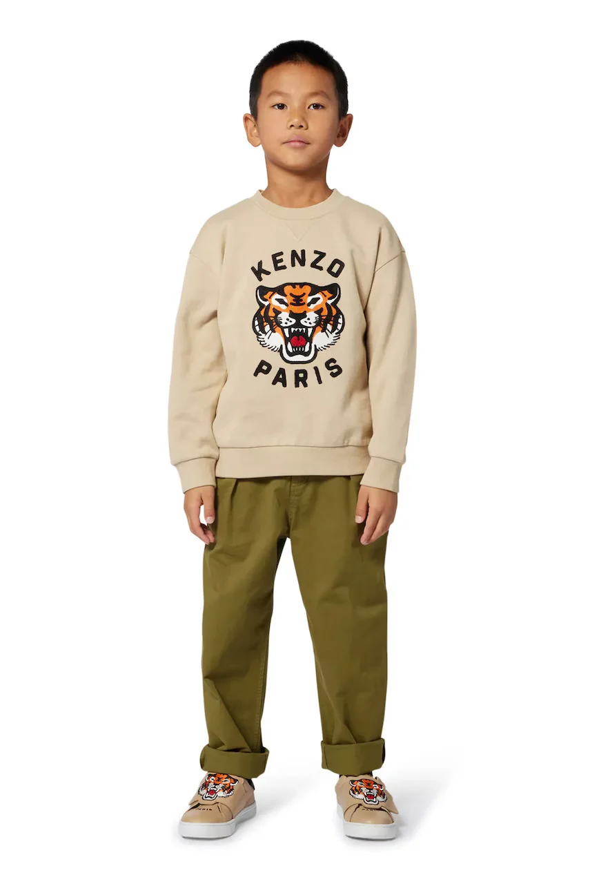 Kenzo Kids Детски памучен суичър