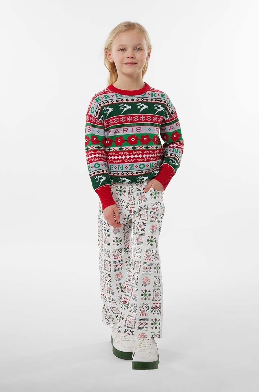 Kenzo Kids Детски пуловер с вълна