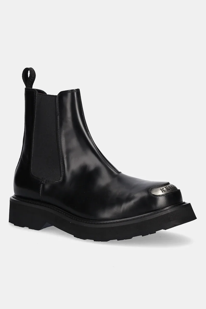 Kenzo Кожени боти челси Smile Lace Up Boots