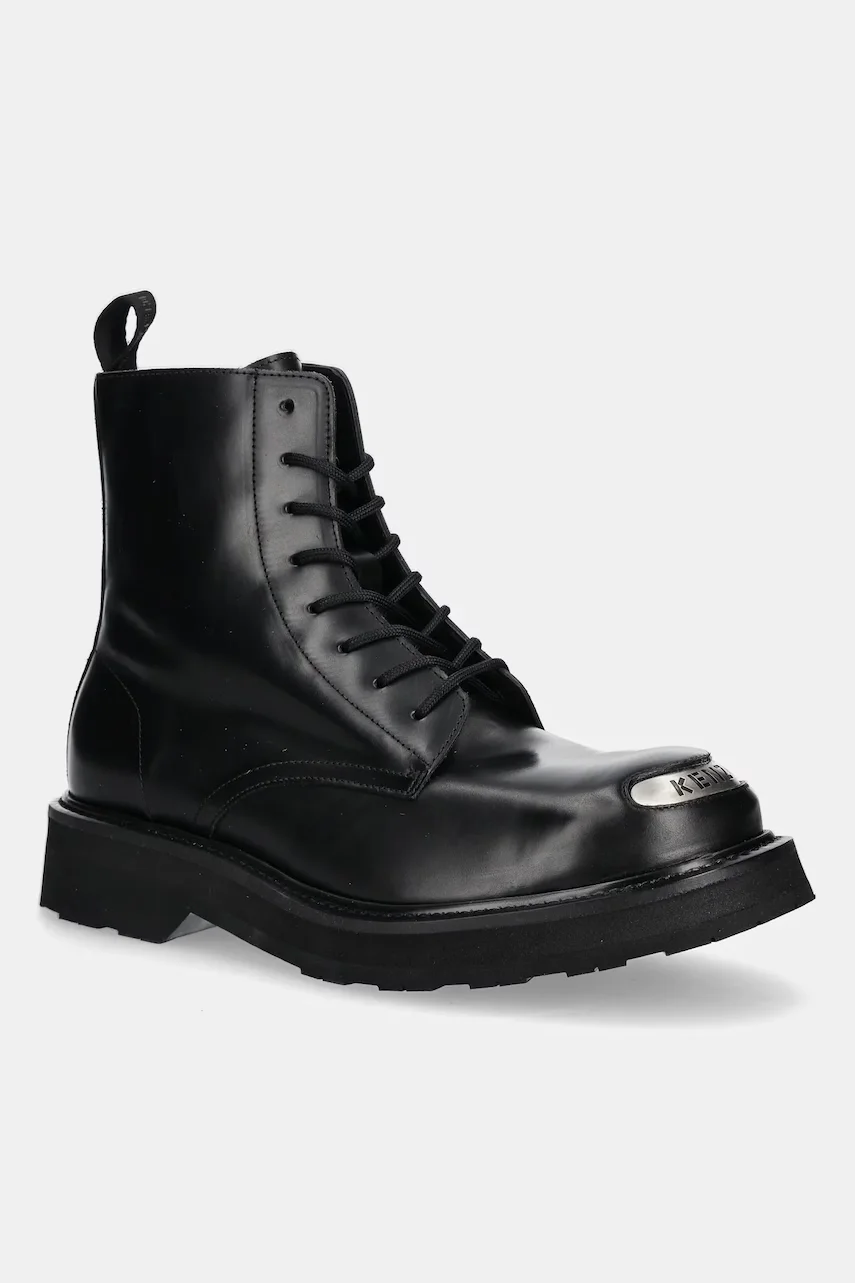 Kenzo Кожени туристически обувки Smile Lace Up Boots